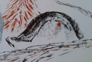 Abstract Pastel Drawing